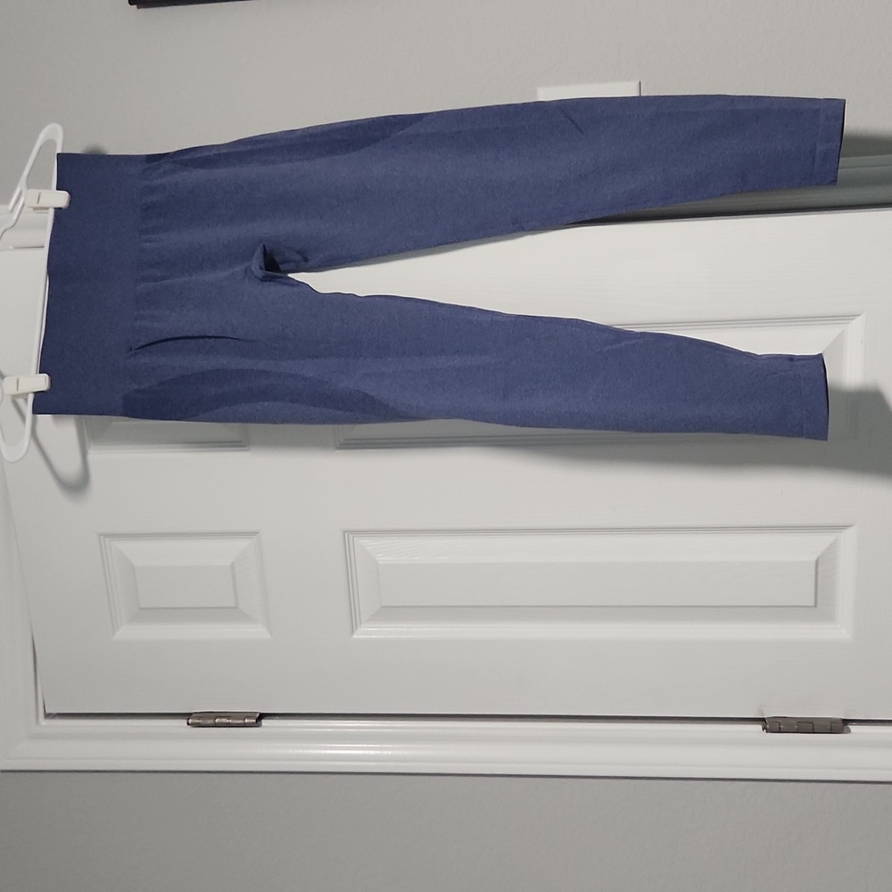 NVGTN High-Rise Navy Leggings with Wide Waistband